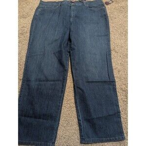 Gloria Vanderbilt Amanda Jean 22W Plus Size Classic Fit Tapered Slimming NWT